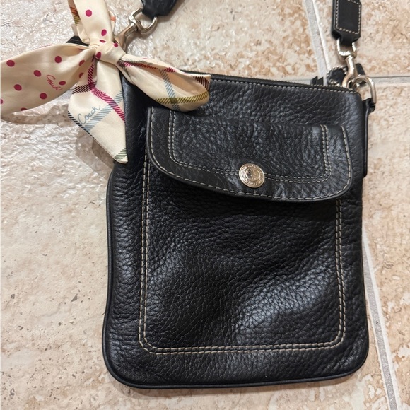 Coach Small Black Crossbody with Adorable Silk Bow - Picture 3 of 16